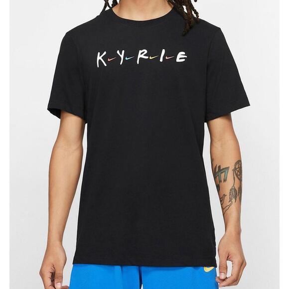 $68 Nike Kyrie Irving x Friends Dri-FIT Basketball T-Shirt Black Size L - Picture 1 of 6